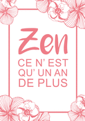 Anniversaire zen avec des fleurs élégantes